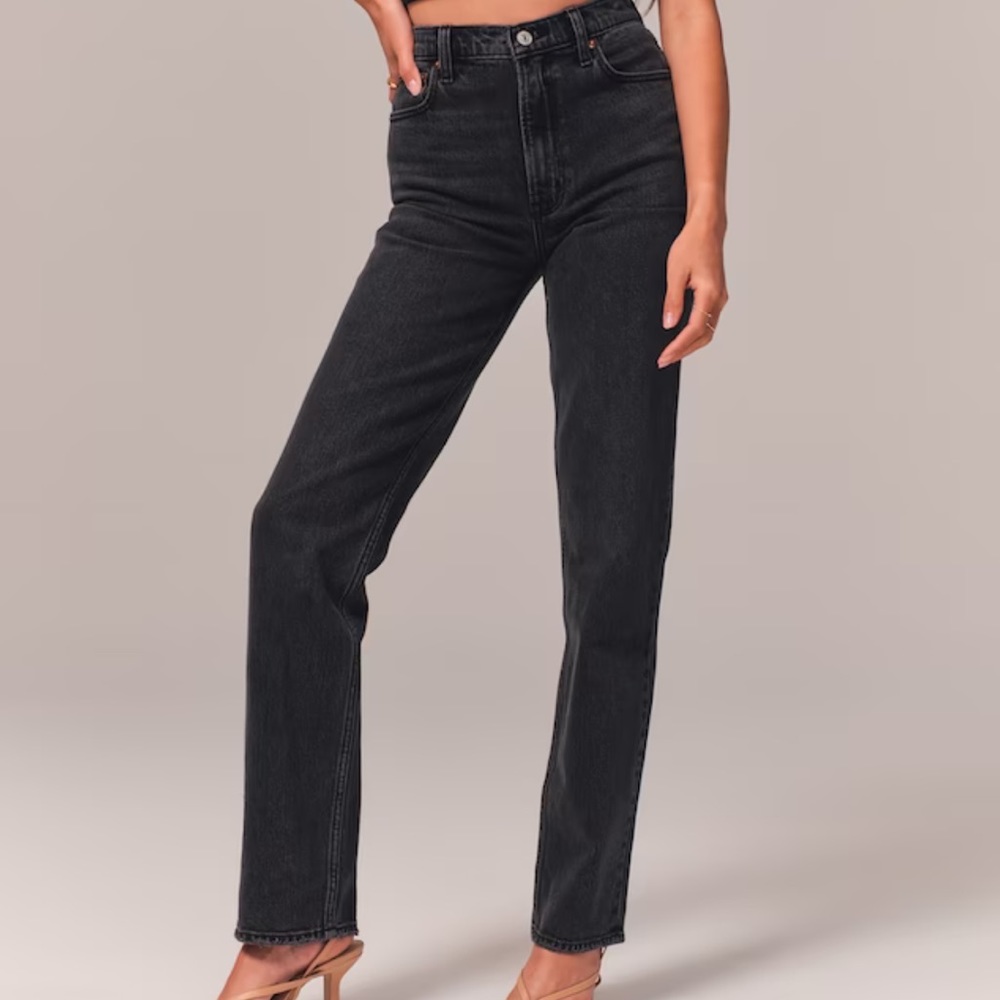 Abercrombie ultra high rise ‘90s straight - 27 Long